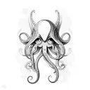 squid tattoo design idea