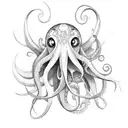 squid tattoo design idea