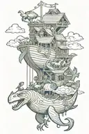 Noah's Ark Survival Evolved tattoo design idea