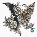 blessing in disguise tattoo design idea