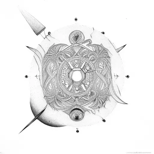 Pendulum tattoo design idea