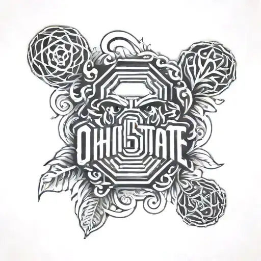 Ohio State buckeyes tattoo design idea