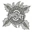 Ohio State buckeyes tattoo design idea
