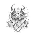 fundo do mar tattoo design idea