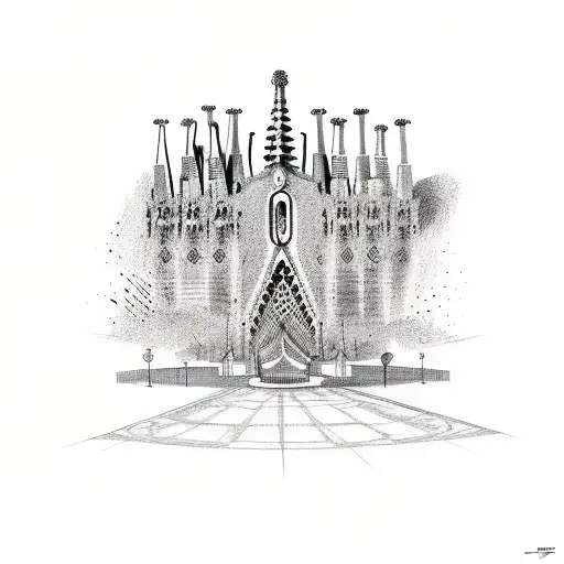 Barcelona with my friends tattoo design idea