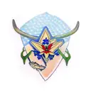 bluebonnets and longhorn tattoo design idea