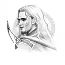Legolas LOTR  tattoo design idea