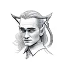 Legolas posing with the bow tattoo design idea