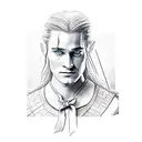 Legolas posing with the bow tattoo design idea