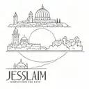 jerusalem with eye  one liner simple tattoo  tattoo design idea
