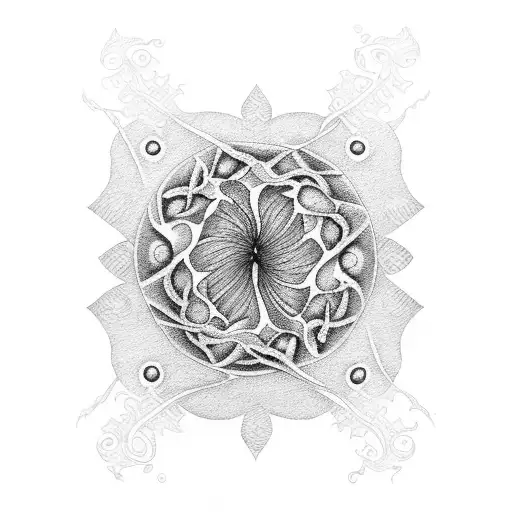 Fiddlehead fern tattoo design idea