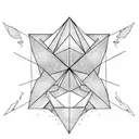 3 triangles tattoo design idea