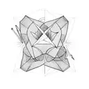 3 triangles tattoo design idea