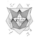 3 triangles tattoo design idea