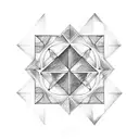 3 triangles tattoo design idea