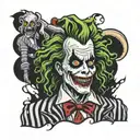 beetlejuice tattoo design idea