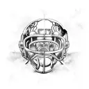 American football tattoo design idea