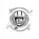 American football tattoo design idea