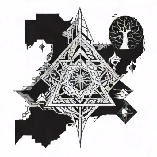 Imagina alas detalladas cubriendo tu espalda con patrones geométricos, agregando belleza y ocultando viejos tatuajes. tattoo design idea