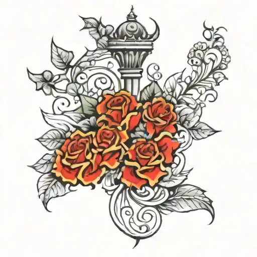 Spain and Italy  tattoo design idea