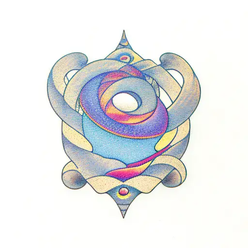 Moebius spiral tattoo design idea