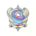 Moebius spiral tattoo design idea