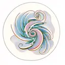 Moebius spiral tattoo design idea