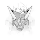 Pixelated graphic design elements with a touch of neon colors tattoo design idea