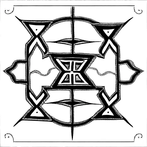 Ethiopian traditional patterns are often geometric and symmetrical, with repeated shapes and symbols. tattoo design idea