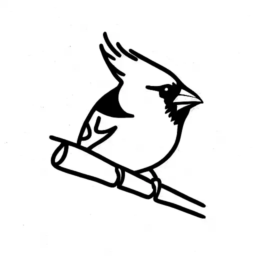 Cardinal tattoo design idea