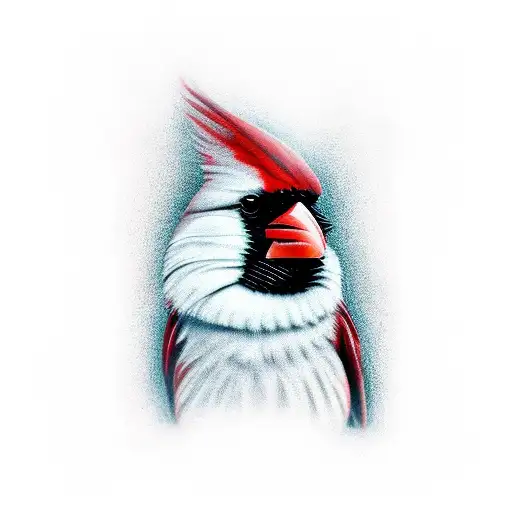 Cardinal tattoo design idea
