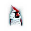 Cardinal tattoo design idea