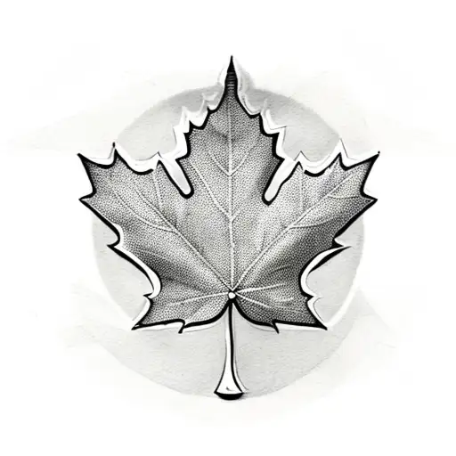 Maple Leaf tattoo design idea
