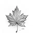 Maple Leaf tattoo design idea