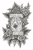 Psalm 23:4 tattoo design idea