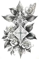 Psalm 23:4 tattoo design idea