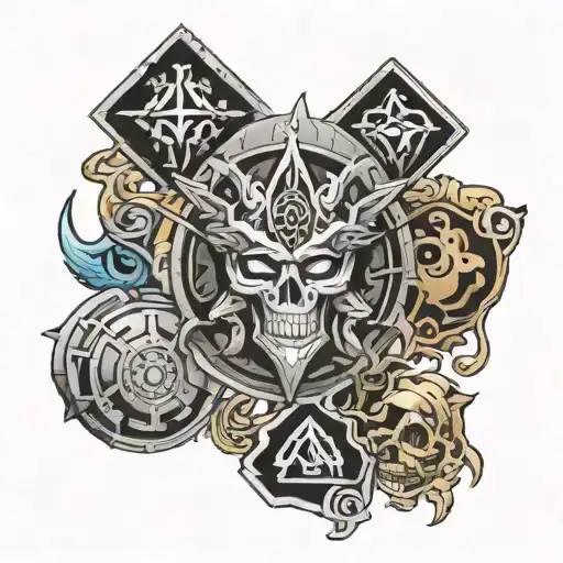 yugioh millennium items tattoo design idea