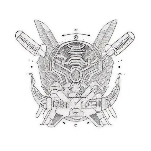 Square tattoos about aviation tattoo design idea