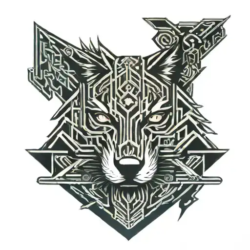 wolf twilight princess Zelda tattoo design idea