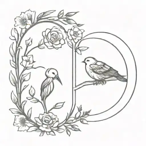 grief memorial for grandparents  tattoo design idea