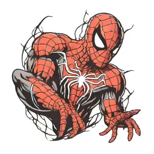 spiderman tattoo design idea