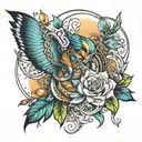 Aura tattoo design idea