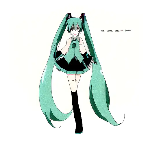 Hatsune Miku tattoo design idea