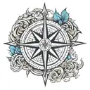 viking compass tattoo design idea