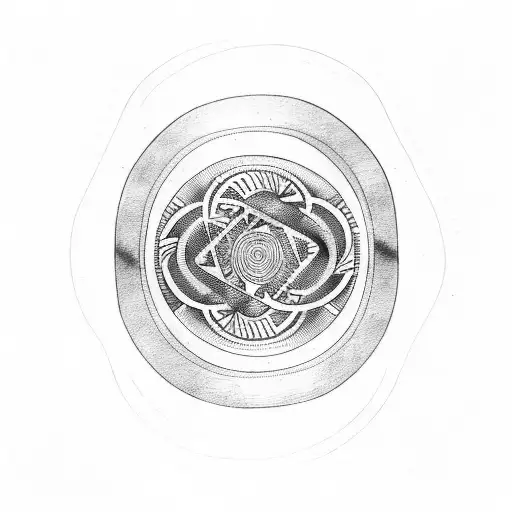 De profundis with a sine wave under it tattoo design idea