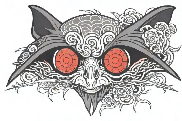 itachi eyes bleeding tattoo design idea