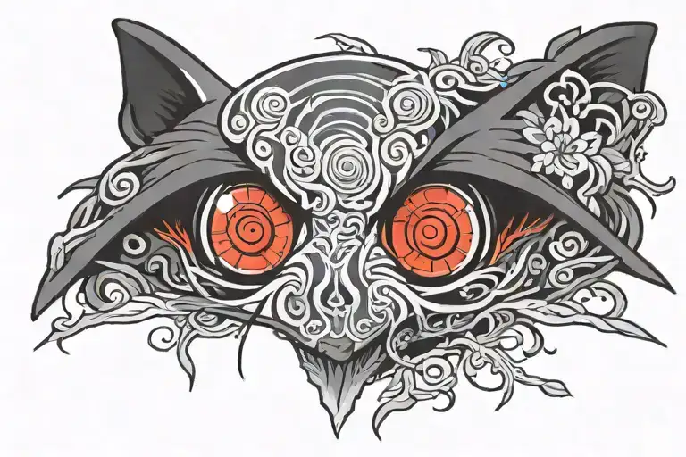 itachi eyes bleeding tattoo design idea