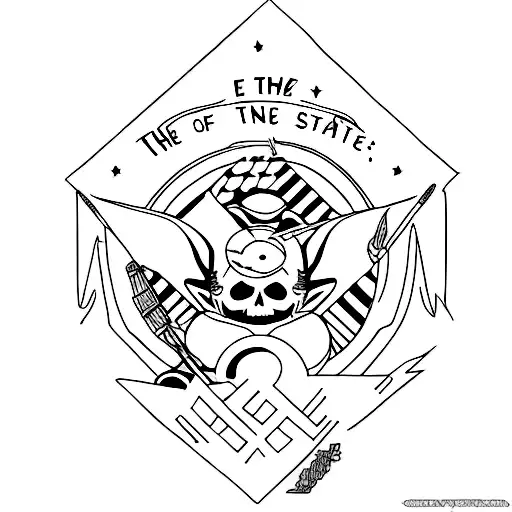 blink 182 enema of the state tattoo design idea