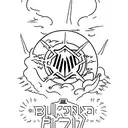 blink 182 logo tattoo design idea