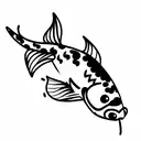 pez koi tattoo design idea